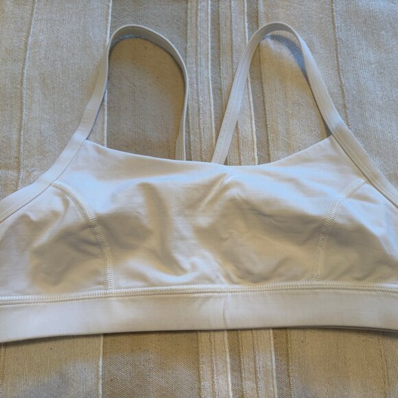 Lululemon Wunder Train Sports Bra — White, Size S — Excellent, Nearly New - Picture 1 of 5